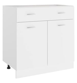 Schubunterschrank Lyon Weiss 80x46x81,5 cm Holzwerkstoff