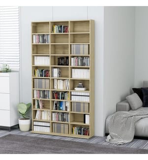 CD-Schrank Sonoma-Eiche 102x16x177,5 cm Holzwerkstoff