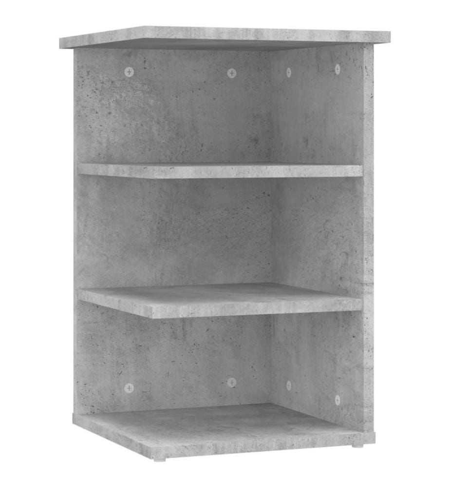 Beistellregal Betongrau 35x35x55 cm Holzwerkstoff