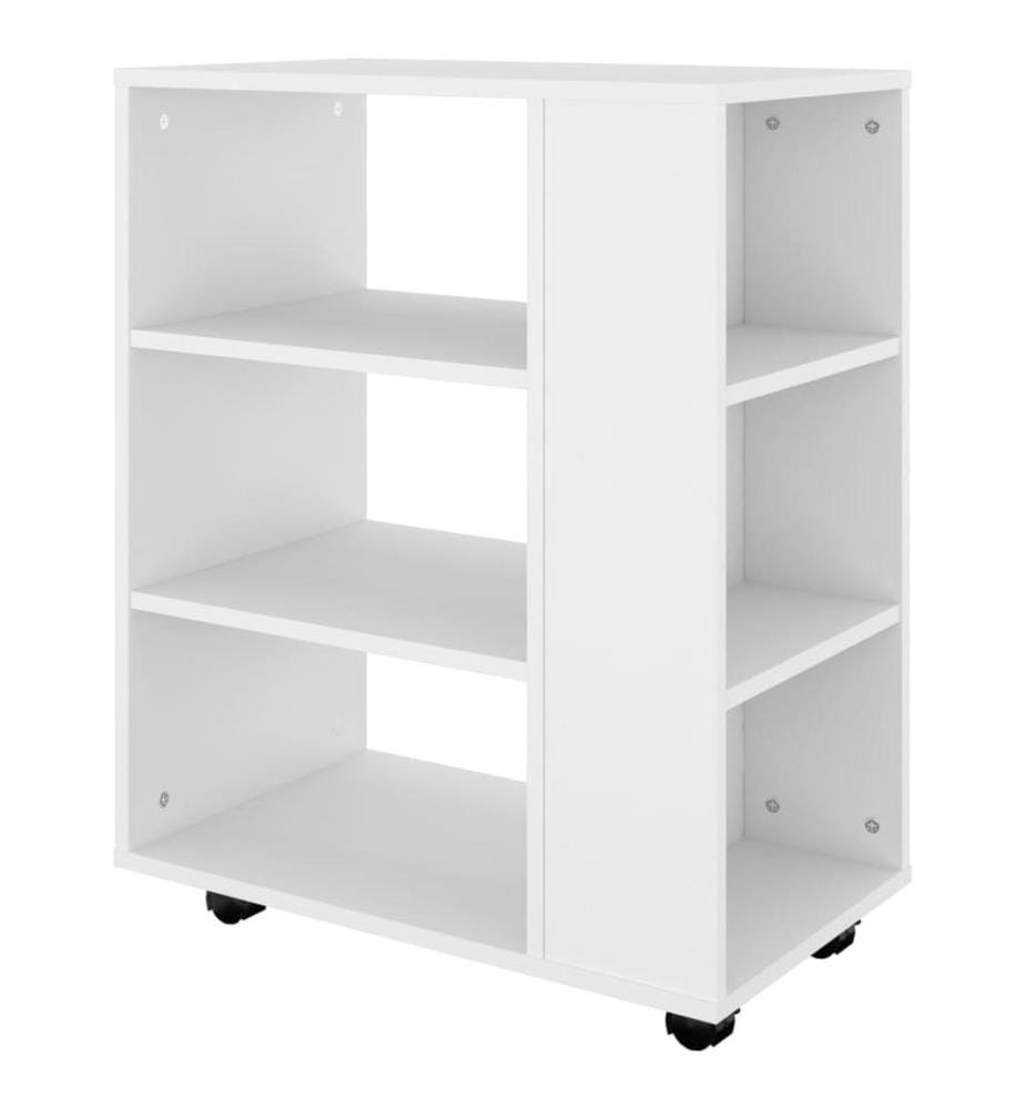 Rollschrank Weiss 60x35x75 cm Holzwerkstoff