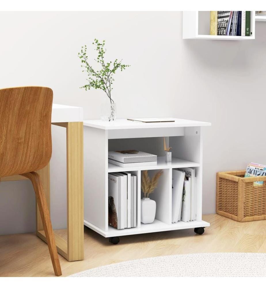 Rollschrank Weiss 60x45x60 cm Holzwerkstoff