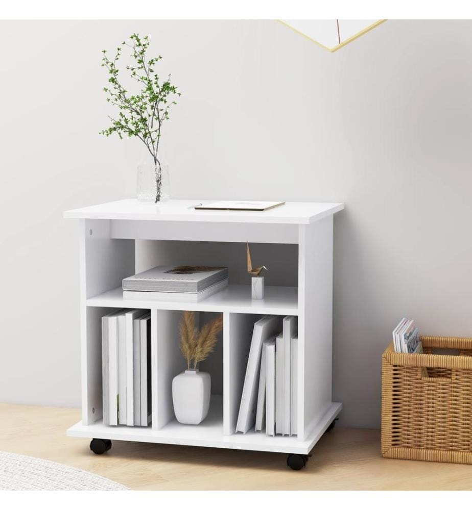 Rollschrank Weiss 60x45x60 cm Holzwerkstoff