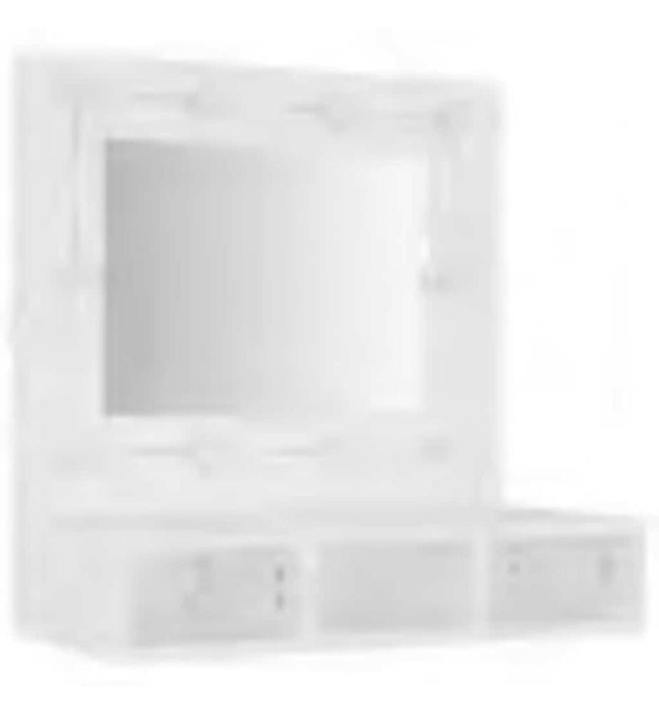 Armoire à miroir avec LED blanc 60x31,5x62 cm