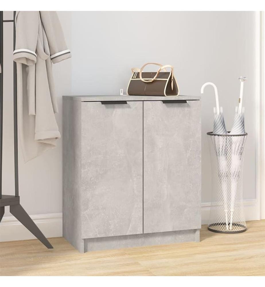 Schuhschrank Betongrau 59x35x70 cm Holzwerkstoff