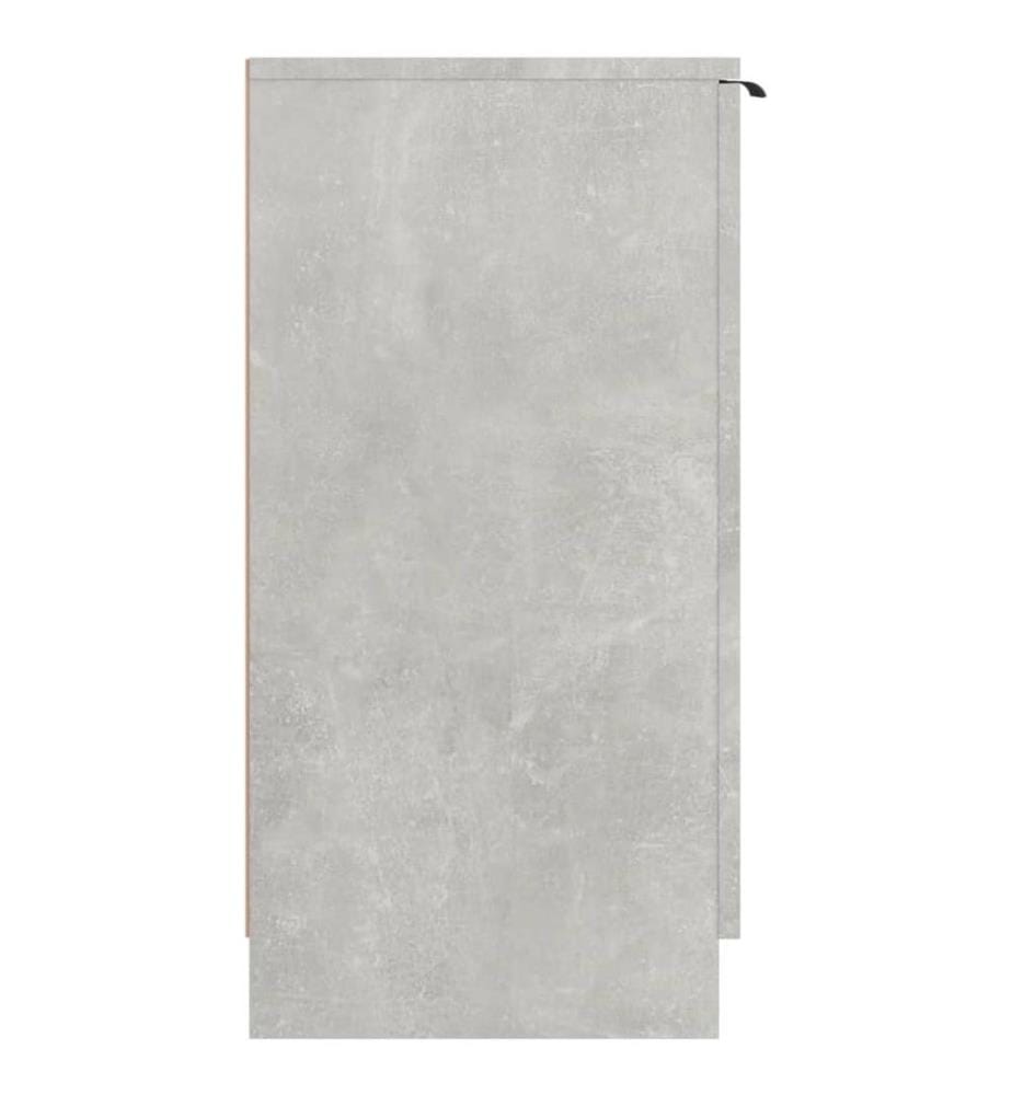 Schuhschrank Betongrau 59x35x70 cm Holzwerkstoff