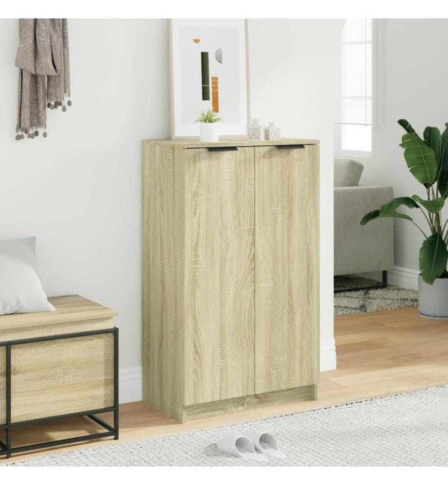 Schuhschrank Sonoma-Eiche 59x35x100,5 cm Holzwerkstoff