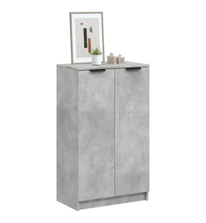 Schuhschrank Betongrau 59x35x100,5 cm Holzwerkstoff