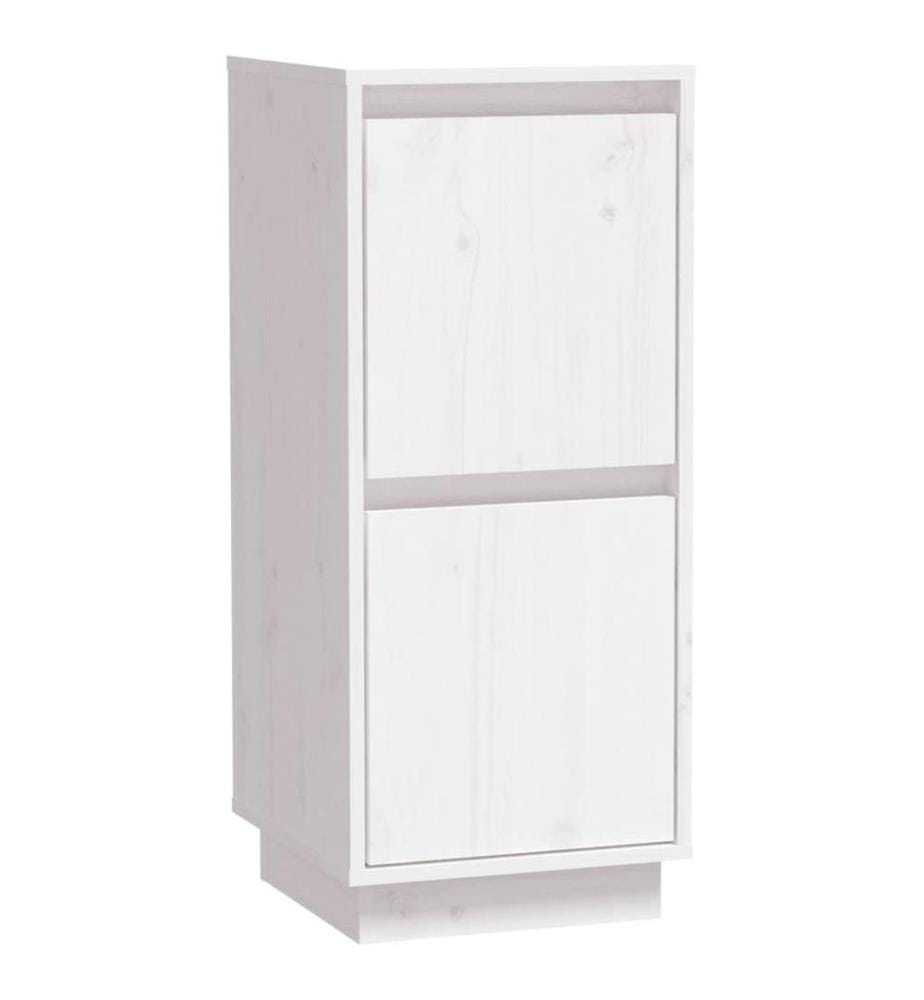 Sideboards 2 Stk. Weiss 31,5x34x75 cm Massivholz Kiefer