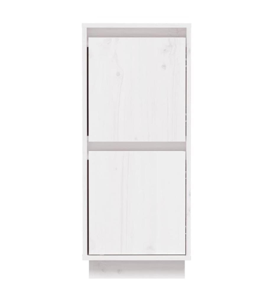 Sideboards 2 Stk. Weiss 31,5x34x75 cm Massivholz Kiefer