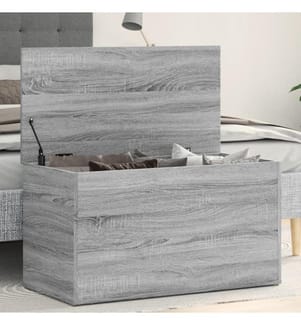 Aufbewahrungstruhe Grau Sonoma 84x42x46 cm Holzwerkstoff