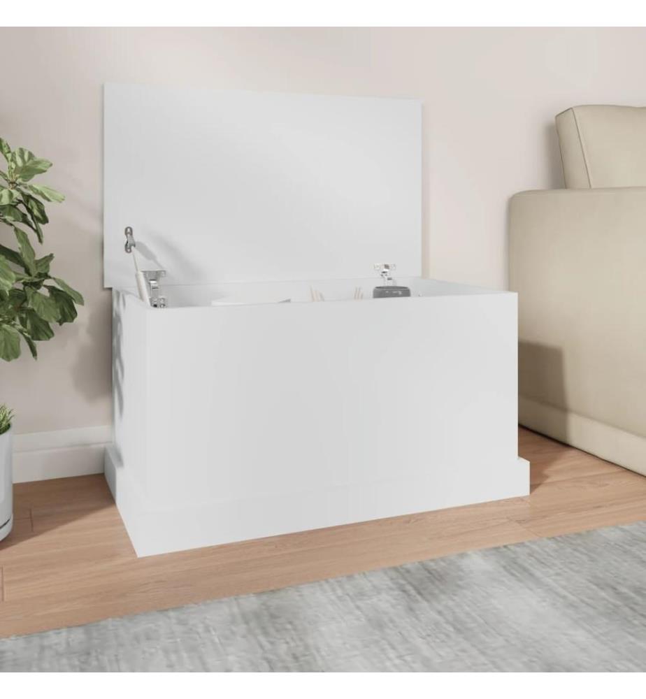 Aufbewahrungsbox Weiss 70 x 40 x 38 cm Holzwerkstoff