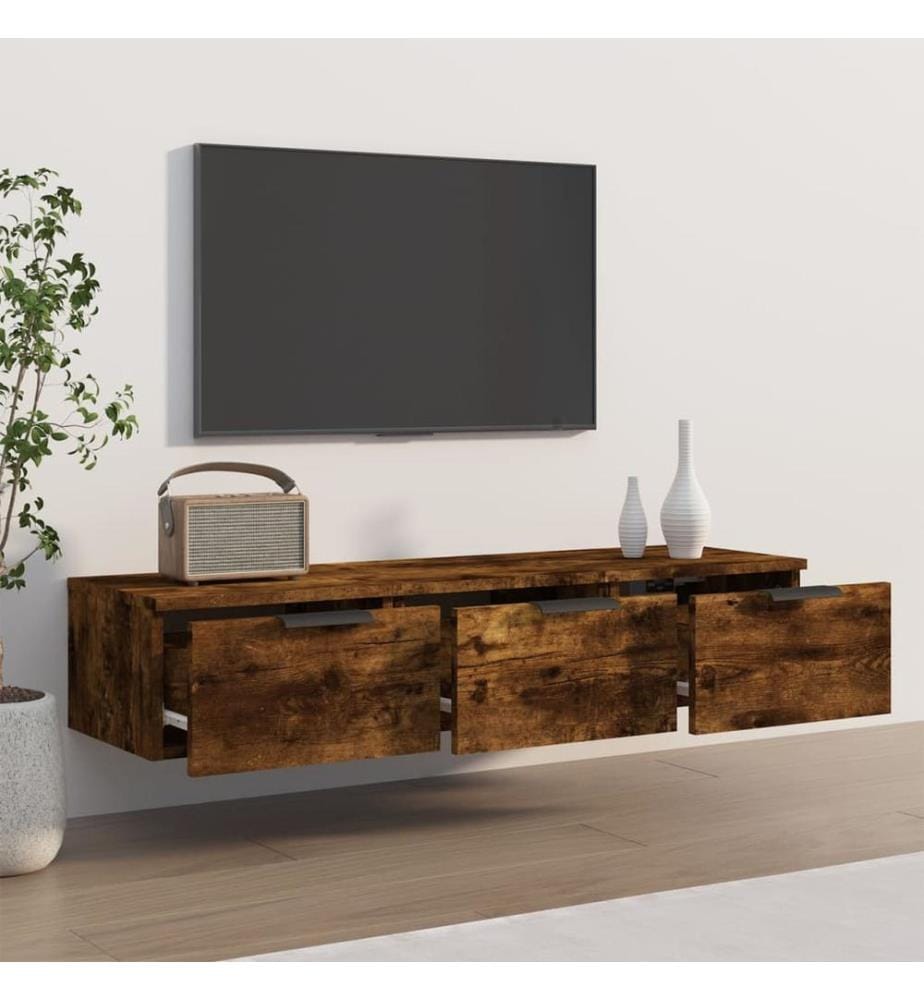 Wandschrank Räuchereiche 102x30x20 cm Holzwerkstoff