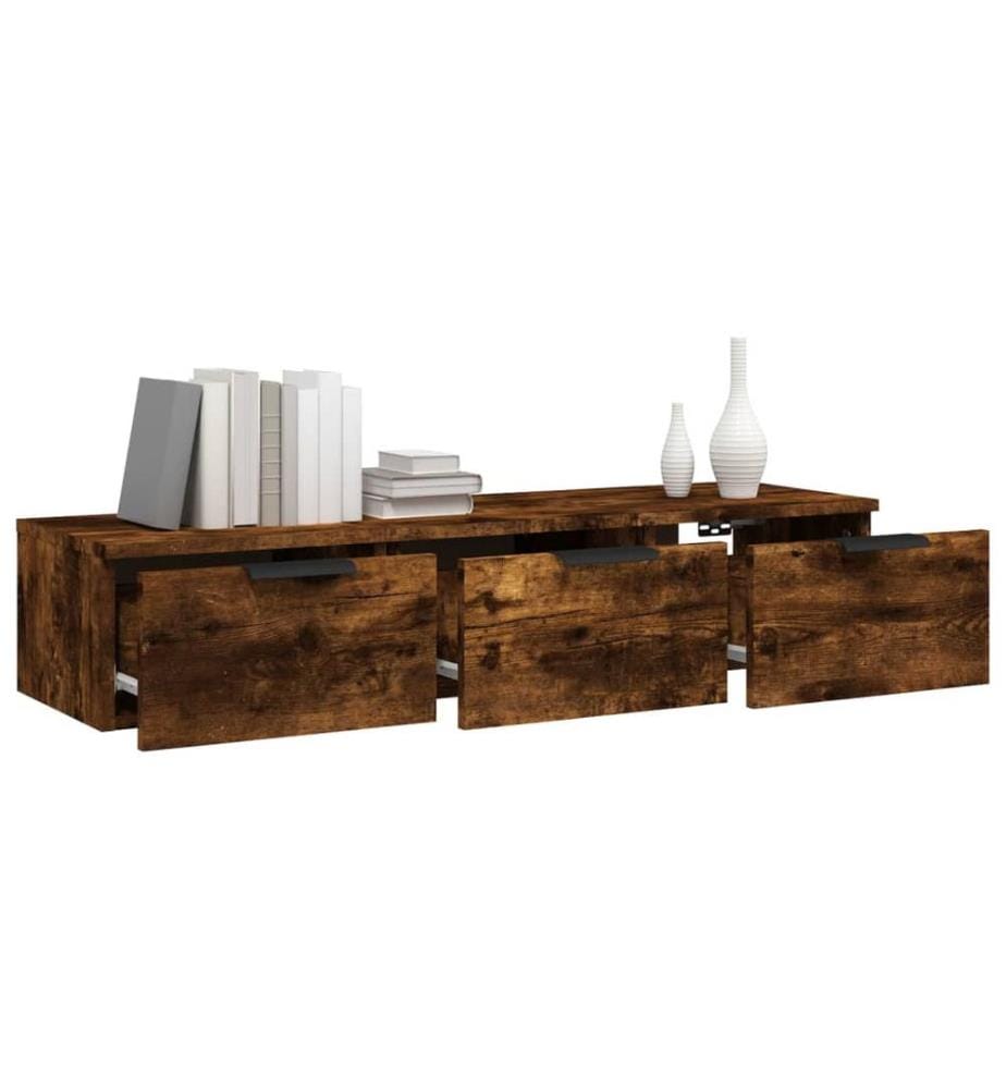 Wandschrank Räuchereiche 102x30x20 cm Holzwerkstoff