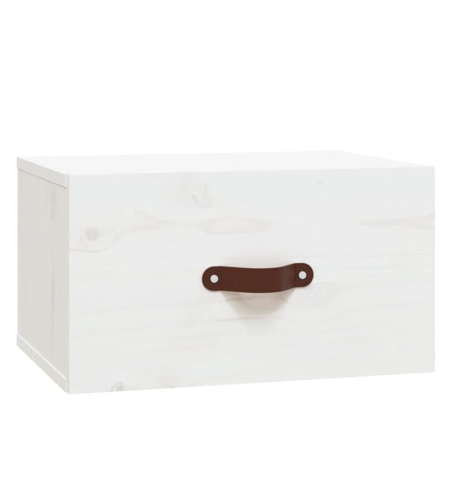 Table de chevet murale Blanc 40x29,5x22 cm