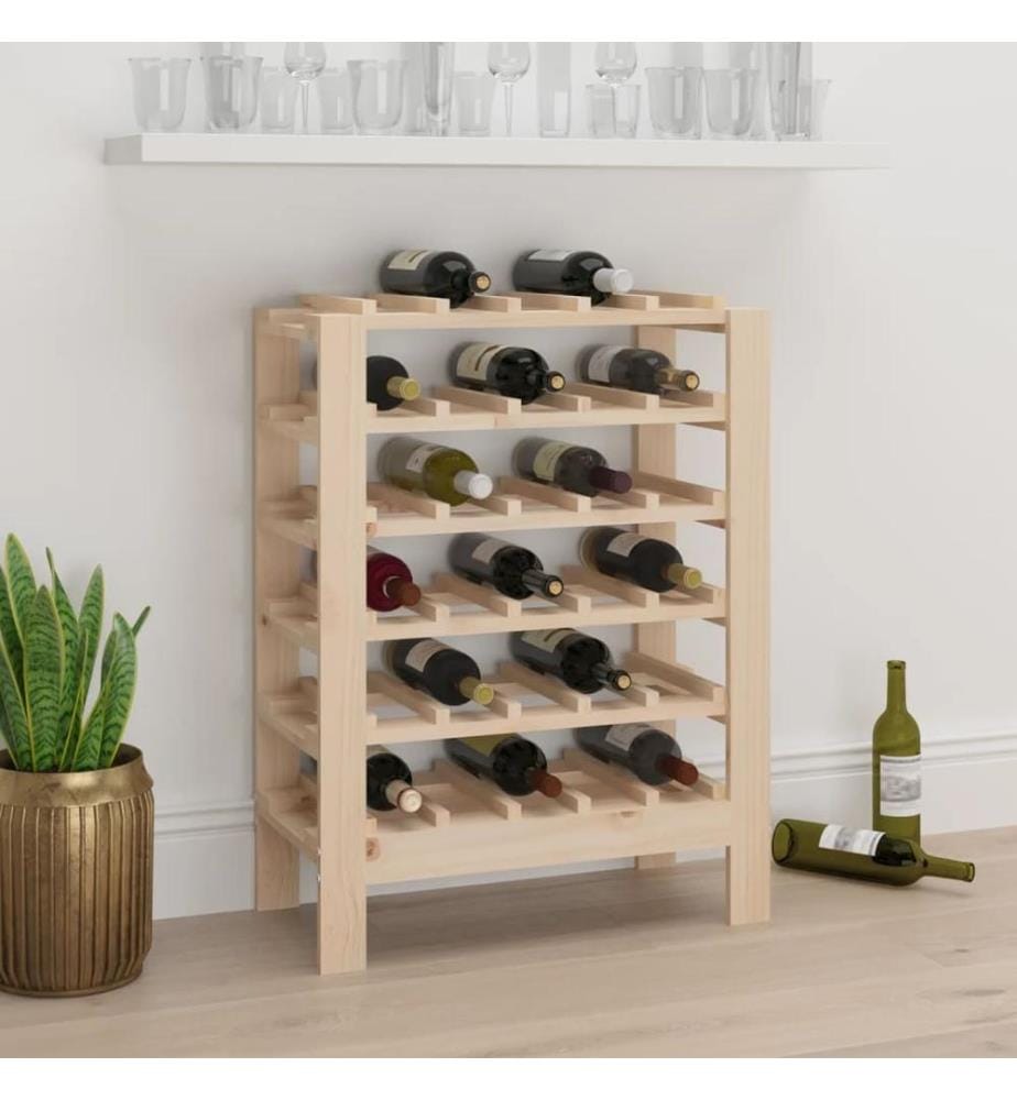 Casier à vin 61,5x30x82 cm Bois de pin massif
