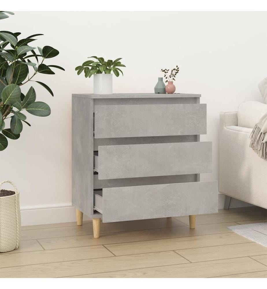 Sideboard Betongrau 60x35x70 cm Holzwerkstoff