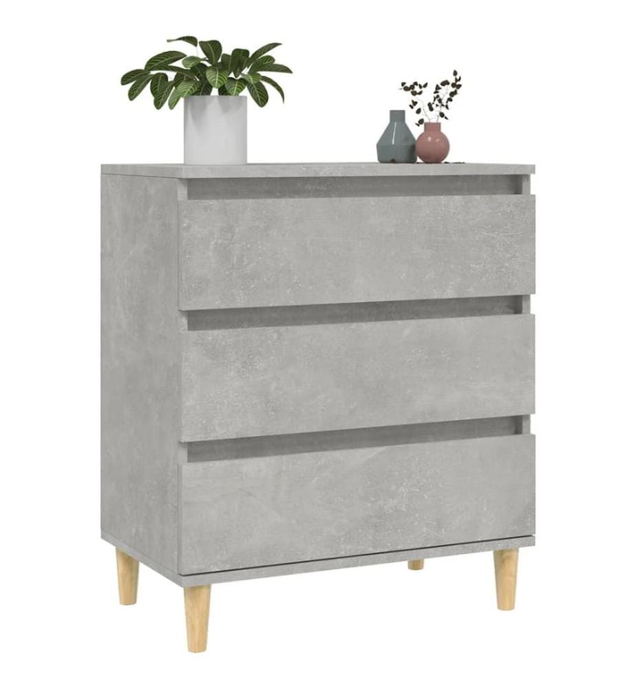 Sideboard Betongrau 60x35x70 cm Holzwerkstoff