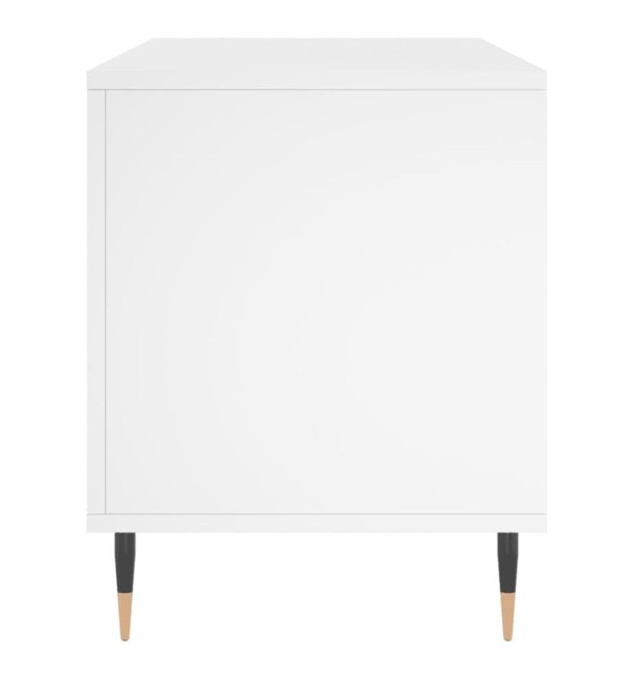 Plattenschrank Weiss 100x38x48 cm Holzwerkstoff