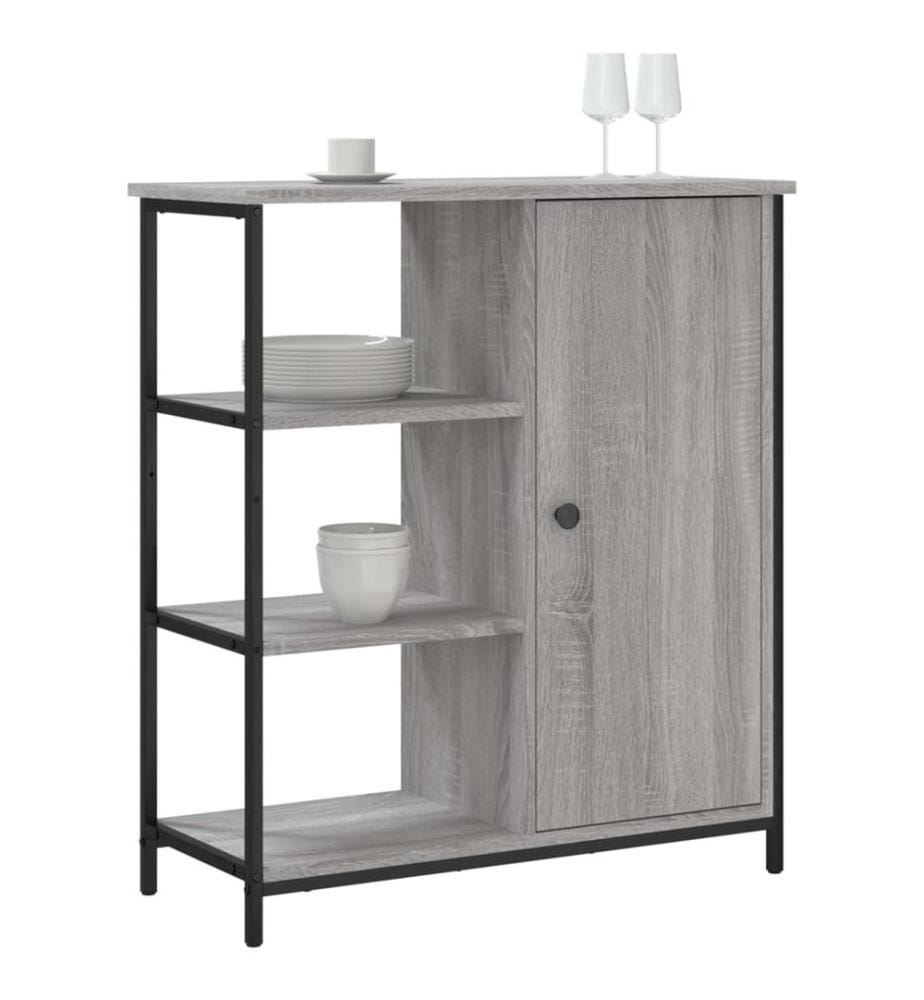 Buffet sonoma gris 70x30x80 cm bois d'ingénierie