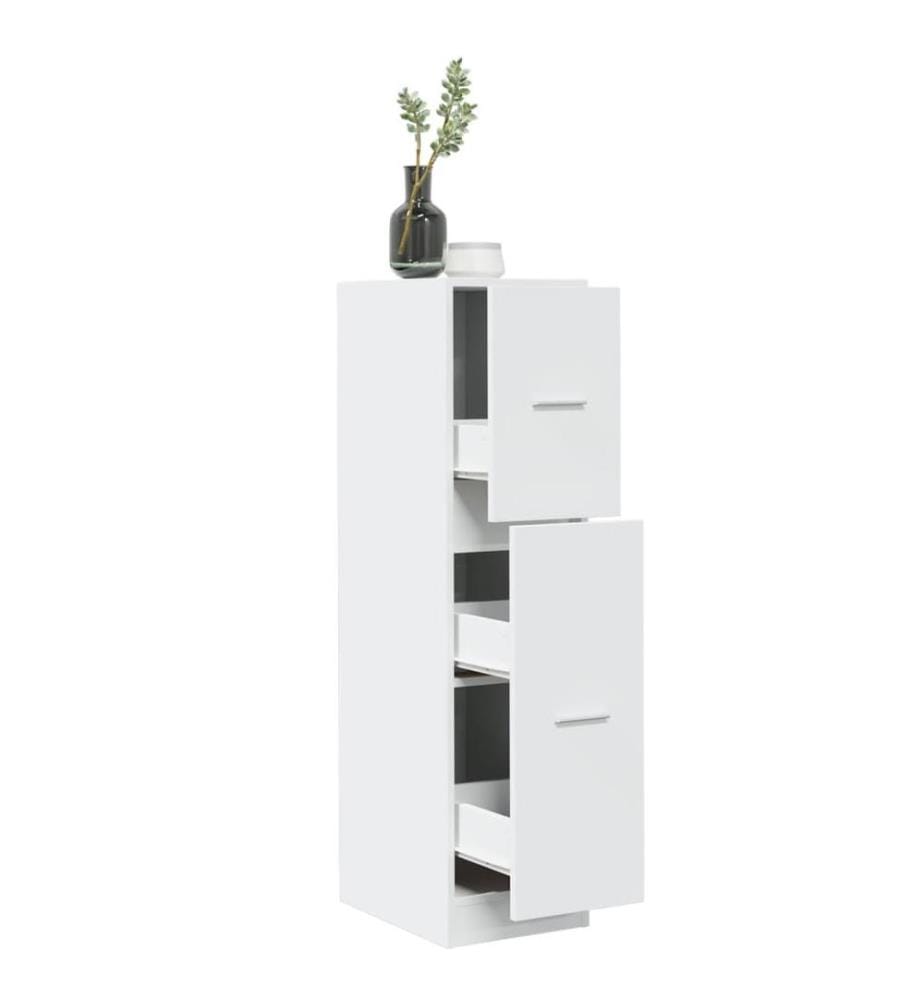 Apothekerschrank Weiss 30x41x118 cm Holzwerkstoff