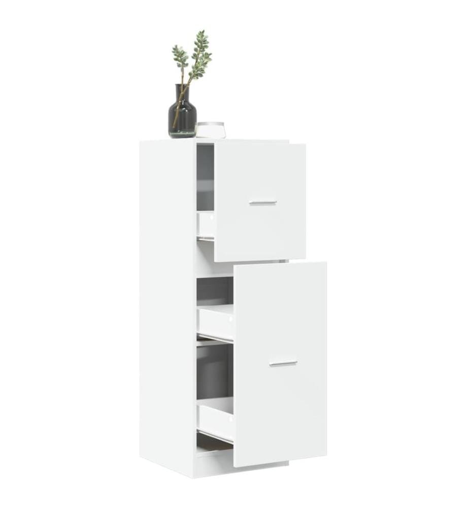 Apothekerschrank Weiss 40x41x118 cm Holzwerkstoff