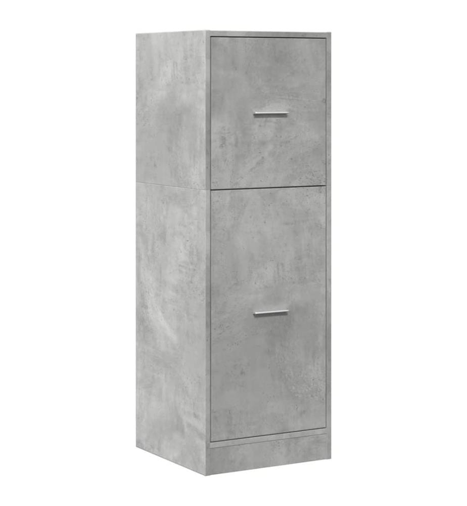 Apothekerschrank Betongrau 40x41x118 cm Holzwerkstoff