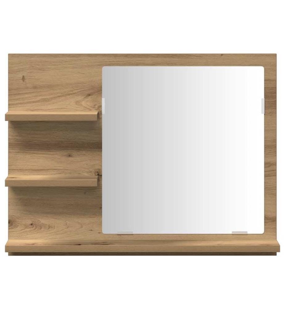 Armoire à miroir salle de bain chêne artisanal 60x10,5x45 cm