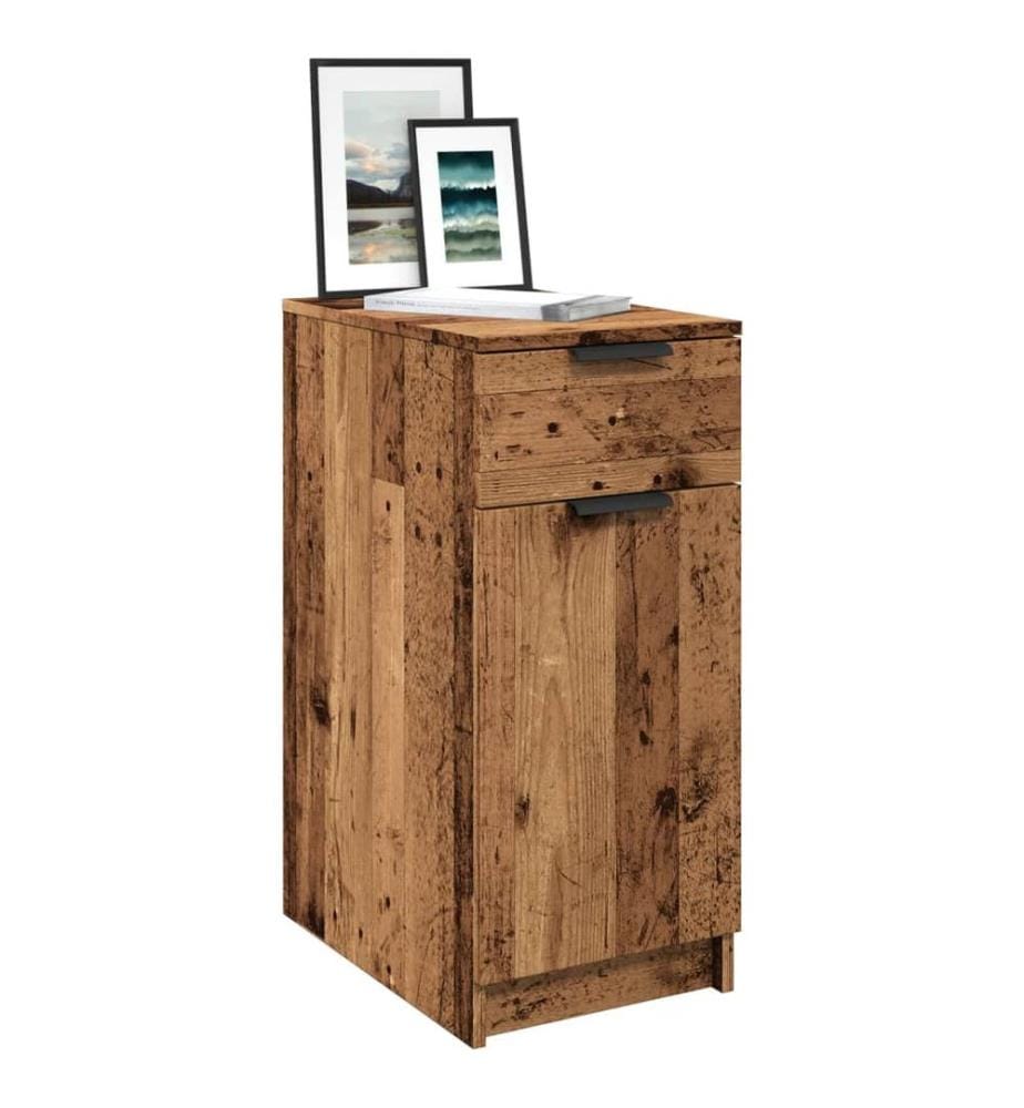 Büroschrank Altholz-Optik 33x50x75 cm Holzwerkstoff