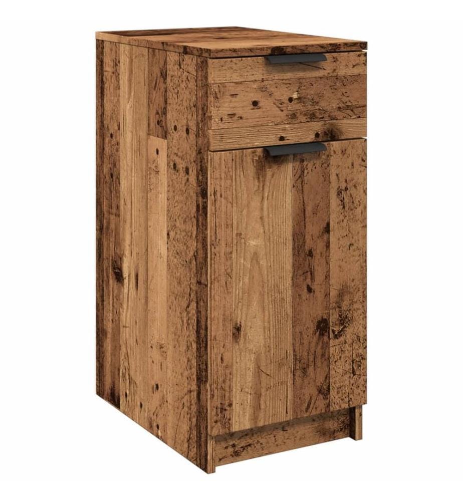 Büroschrank Altholz-Optik 33x50x75 cm Holzwerkstoff