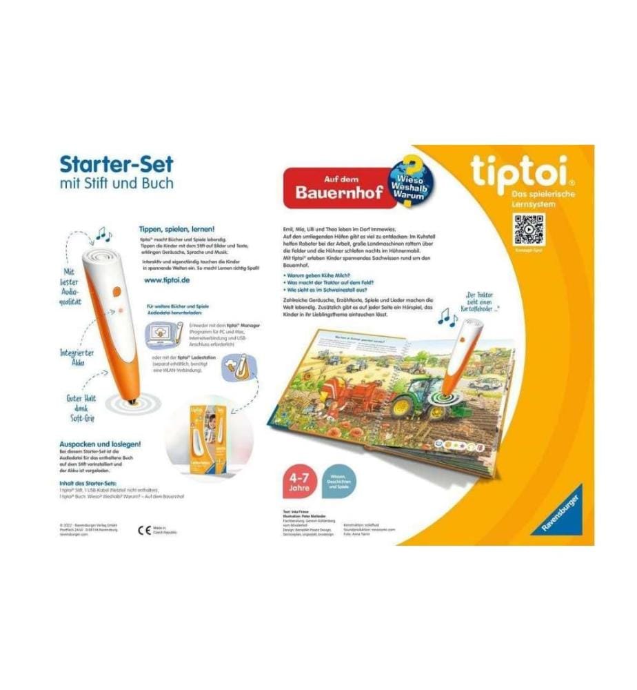 TIPTOI - Starter-Set Stift und Bauernhof-Buch