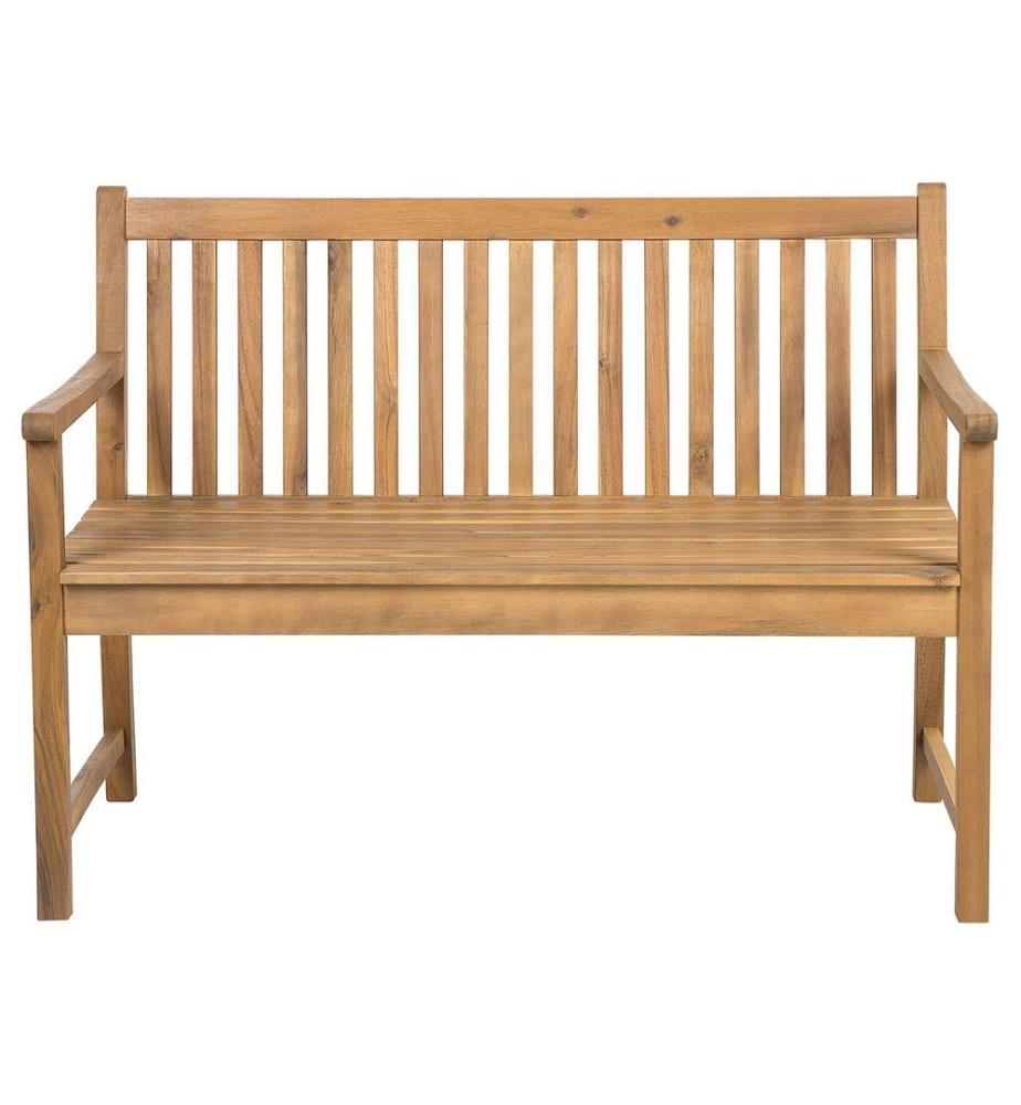 Banc de jardin VIVARA 120 cm Bois d'acacia certifié Marron clair
