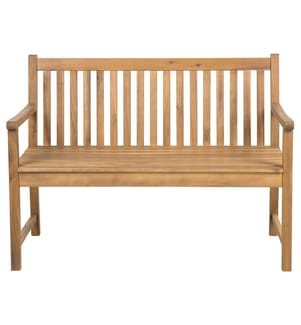 Banc de jardin VIVARA 120 cm Bois d'acacia certifié Marron clair
