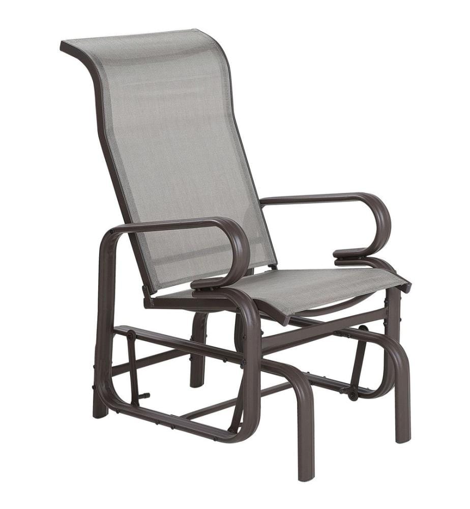 Chaise de jardin BORGIO Métal Marron/gris