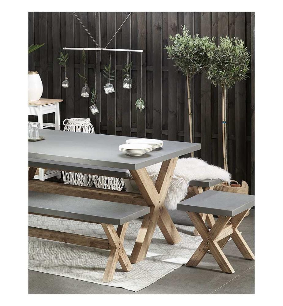 Tabouret de jardin OLBIA Béton Gris