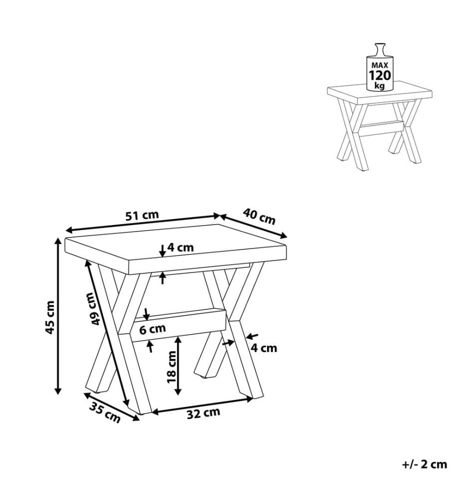 Tabouret de jardin OLBIA Béton Gris