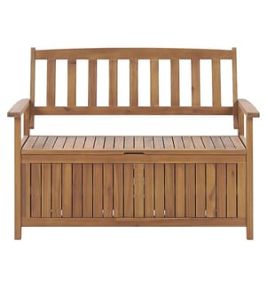 Banc de jardin SOVANA 120 cm avec rangement Acacia Marron