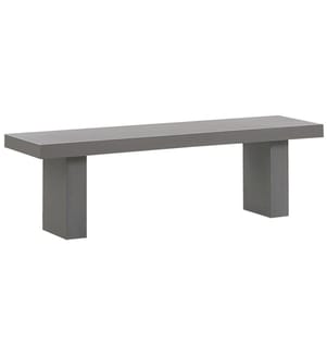 Banc de jardin TARANTO 150 cm Béton Gris