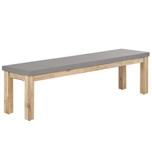 Banc de jardin OSTUNI 160 cm Béton Gris