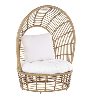 Fauteuil de jardin LIDO Rotin Beige