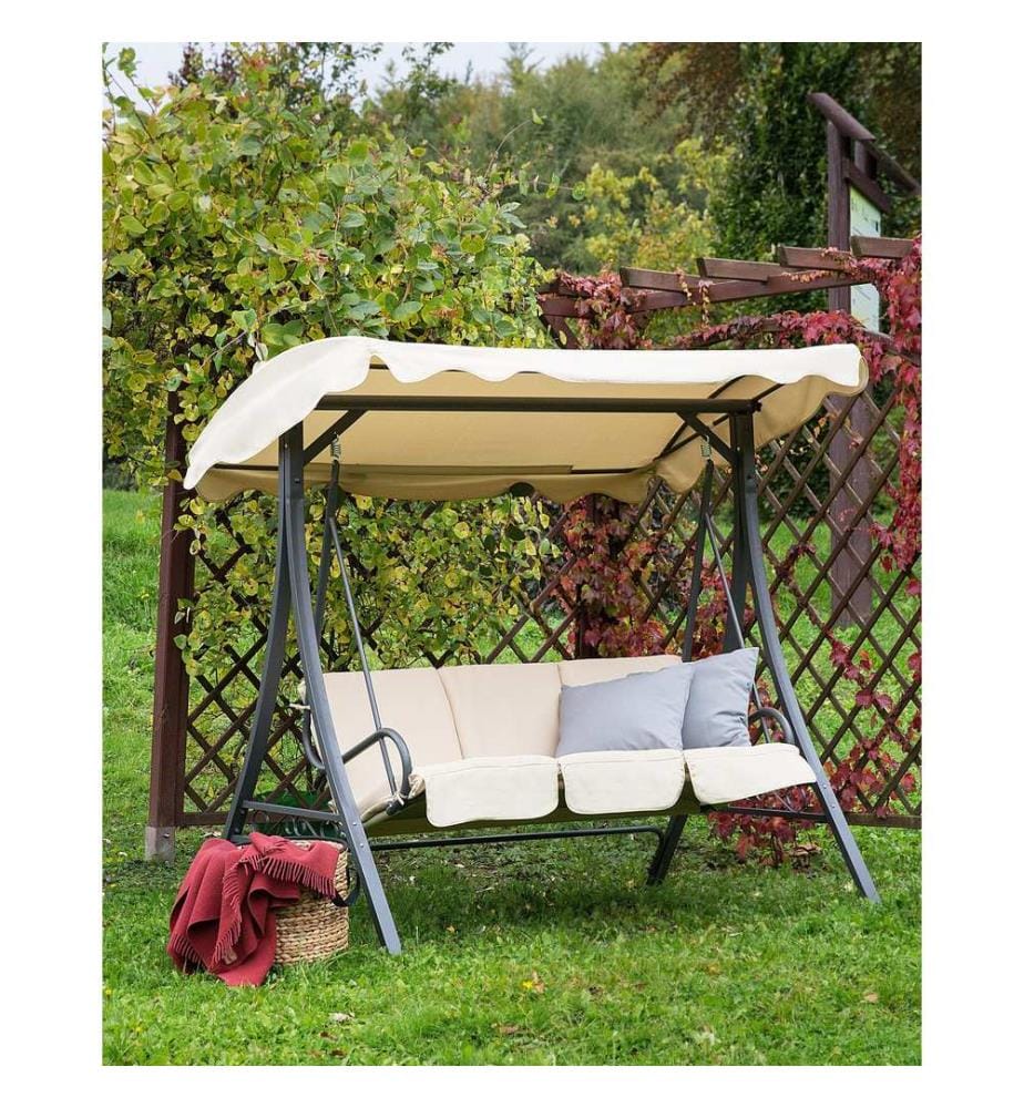 Balancelle de jardin GARBO Métal Beige