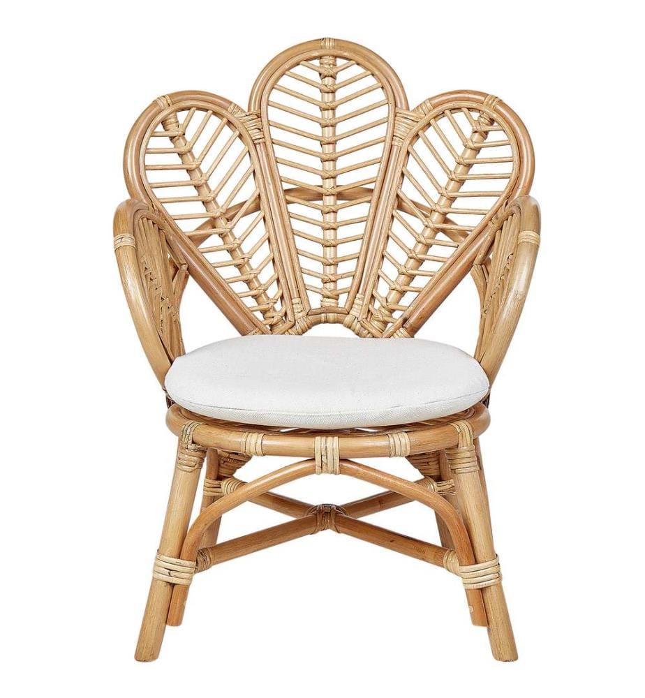 Chaise paon pour enfants FLORENTINE II Rotin Naturel