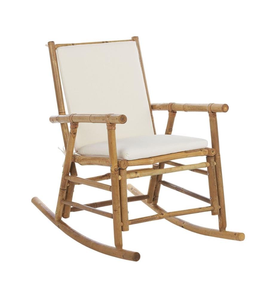 Fauteuil à bascule de jardin FRIGOLE Bambou Marron