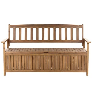 Gartenbank SOVANA 160 cm mit Stauraum Akazienholz Braun