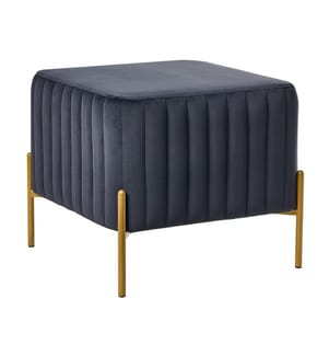 Repose-pied UTAH Velours Noir