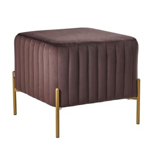 Repose-pied UTAH Velours Marron foncé