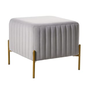 Repose-pied UTAH Velours Gris