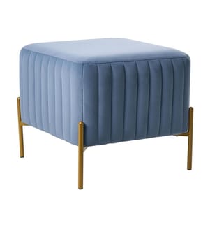 Repose-pied UTAH Velours Bleu