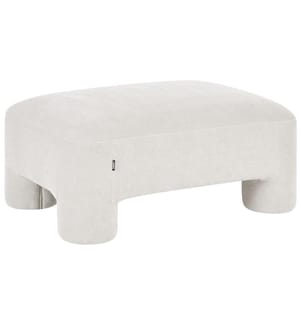 Ottoman HOGBO Tissu Blanc