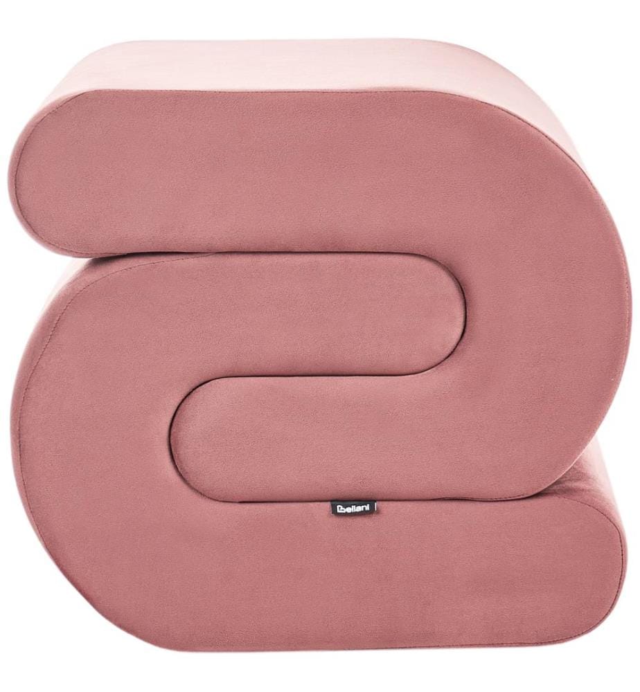 Pouf ARCADIA Velours Rose