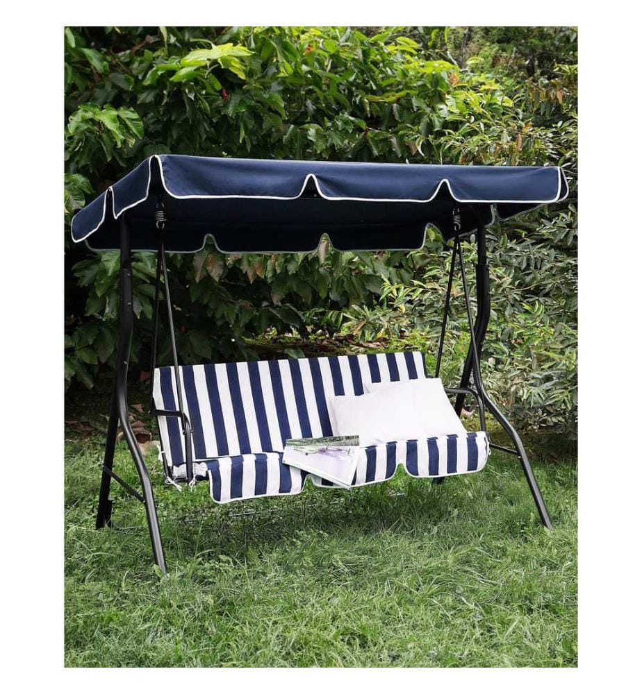 Balancelle de jardin CHAPLIN Métal Bleu foncé